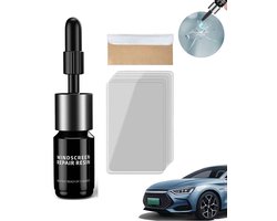 Dailygoods- Scheurreparatie Vloeistof - Steenslag Reparatieset - Glasreparatie voor Gaten - Reparatieset voor Lange Scheuren - Inclusief Toebehoren - Glasreparatieset