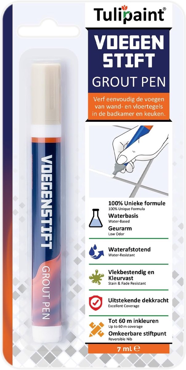Dailygoods- Voegenstift Wit - Voegenverf - Voegenstift Grijs - Voegenstift Zwart - Voegenstift Antraciet - Hoge kwaliteit, beschermt tegen vuil