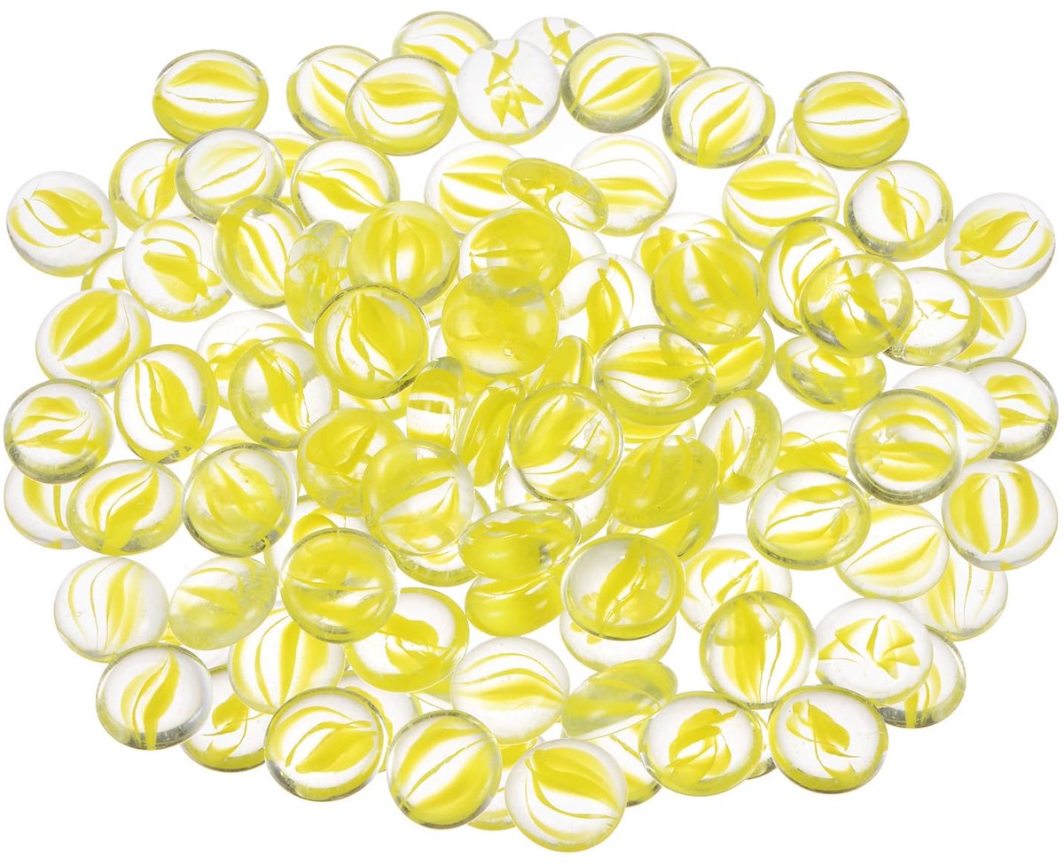 Dailygoods - Vuurglas Beads voor Vuurkorven - 1000g Geel