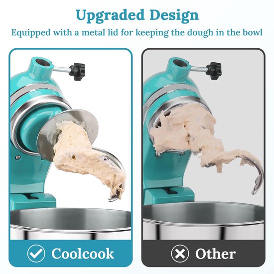 Roestvrijstalen Deeghaak voor Stand Mixer - Geschikt voor 4,5-5Qt Mixers — afbeelding 5