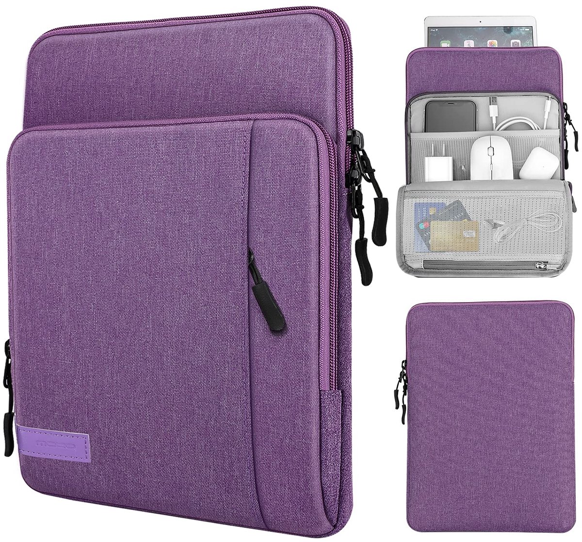 Dailygoods - Draagtas met tablethoes voor 9-11 inch tablets, paars