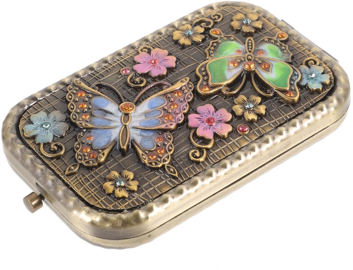 Dailygoods - Retro Compact Make-up Spiegel voor Vriendinnen en Dochters - Reisex Gift