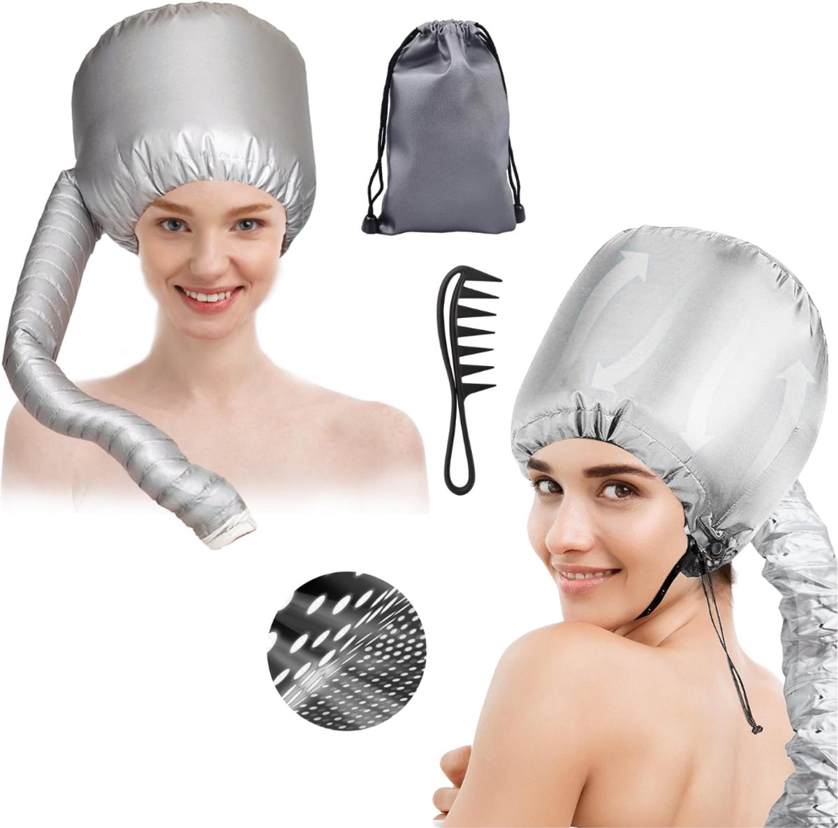 ApexArte® Droogkap - Haardroogkap - Krullen - Haarmode