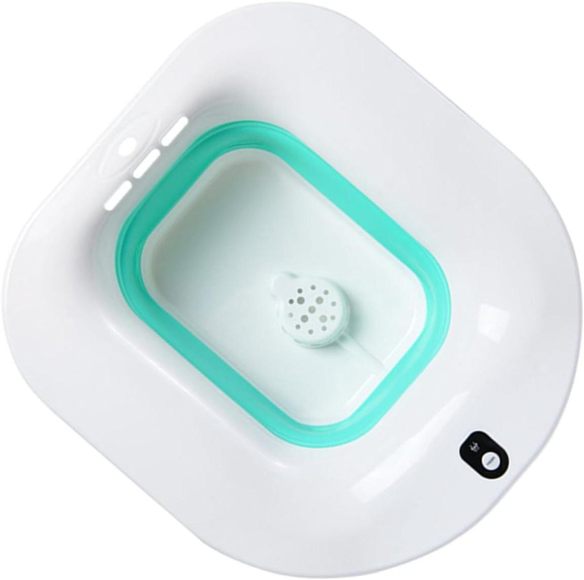 Zitbad Kom - Bidet Toilet - Persoonlijke Hygiëne - Ergonomisch Ontworpen - 375 x 345 x 145 cm - Groen