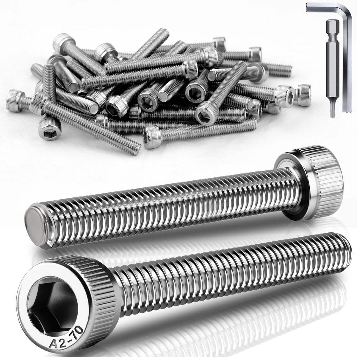 Dailygoods - 120 Stuks Cylinderkop Bouten - M3 x 20 mm Schroefovereenkomst