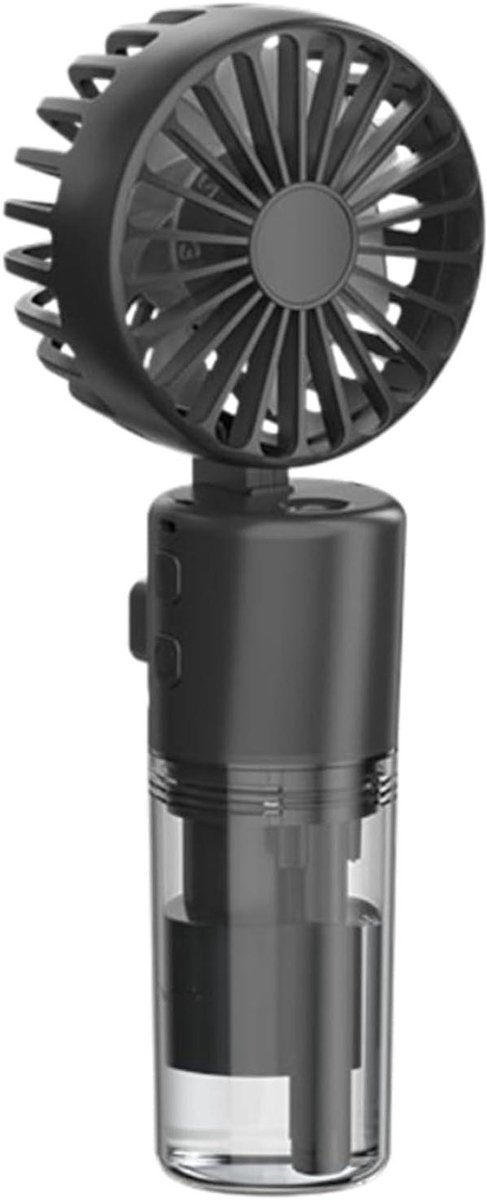 Water Mist Fan - Spray Fan Handheld - Verkoeling Buiten - Opvouwbaar Ontwerp - 150 gr - Zwart