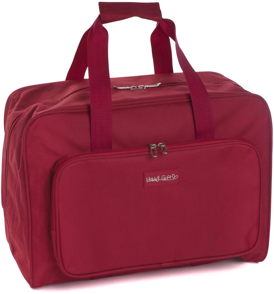 SnelShoppen - Exclusieve Naaimachine Tas PVC Gevoerde Draagtas met Extra Accessoires Opslag - Rood, 20 x 43 x 37 cm, Ideaal voor Naaien en Creatieve P