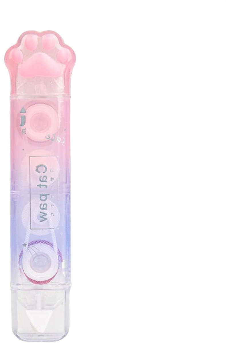 Correctietape Roller - Lijmroller Lijmtape - Knutselen en Schrijven - Dubbele Functie - 10.6 cm - Willekeurig