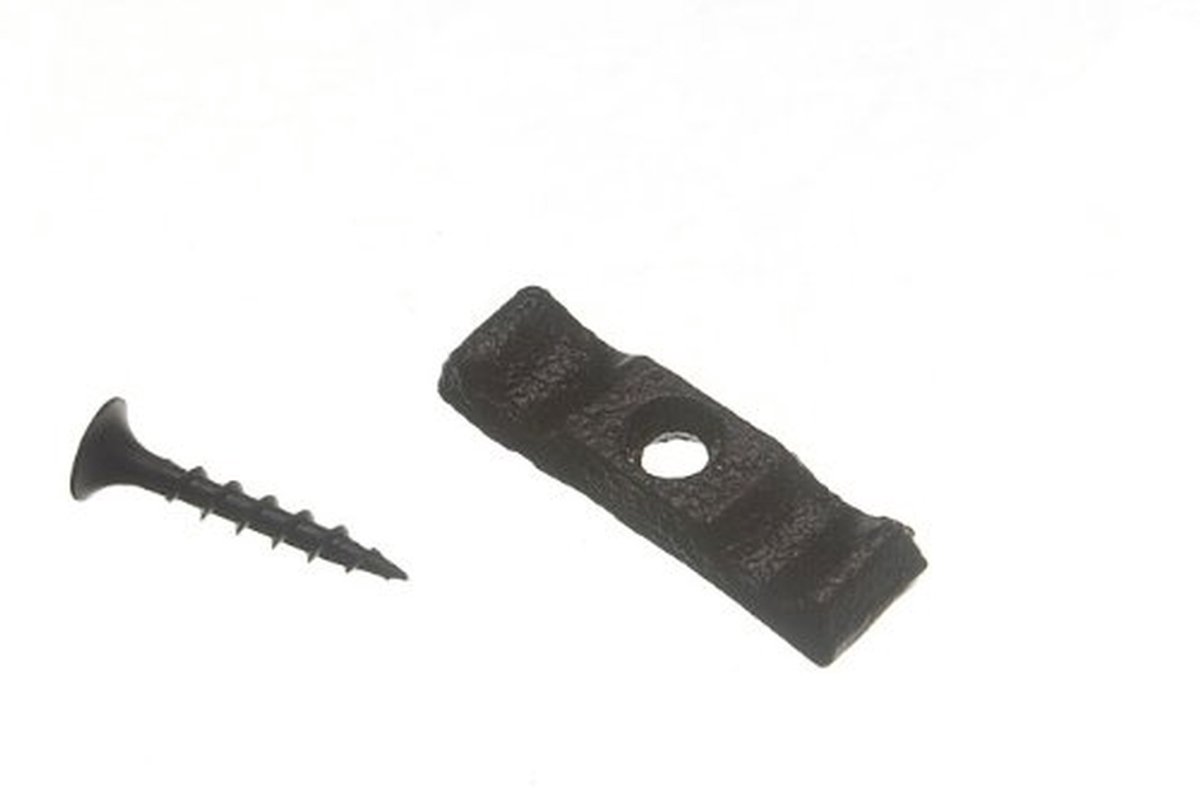 Schuur Latch Set - Deurklink Greep - Kippenhok Beveiligen - Stevig Staal - 35 Mm - Zwart