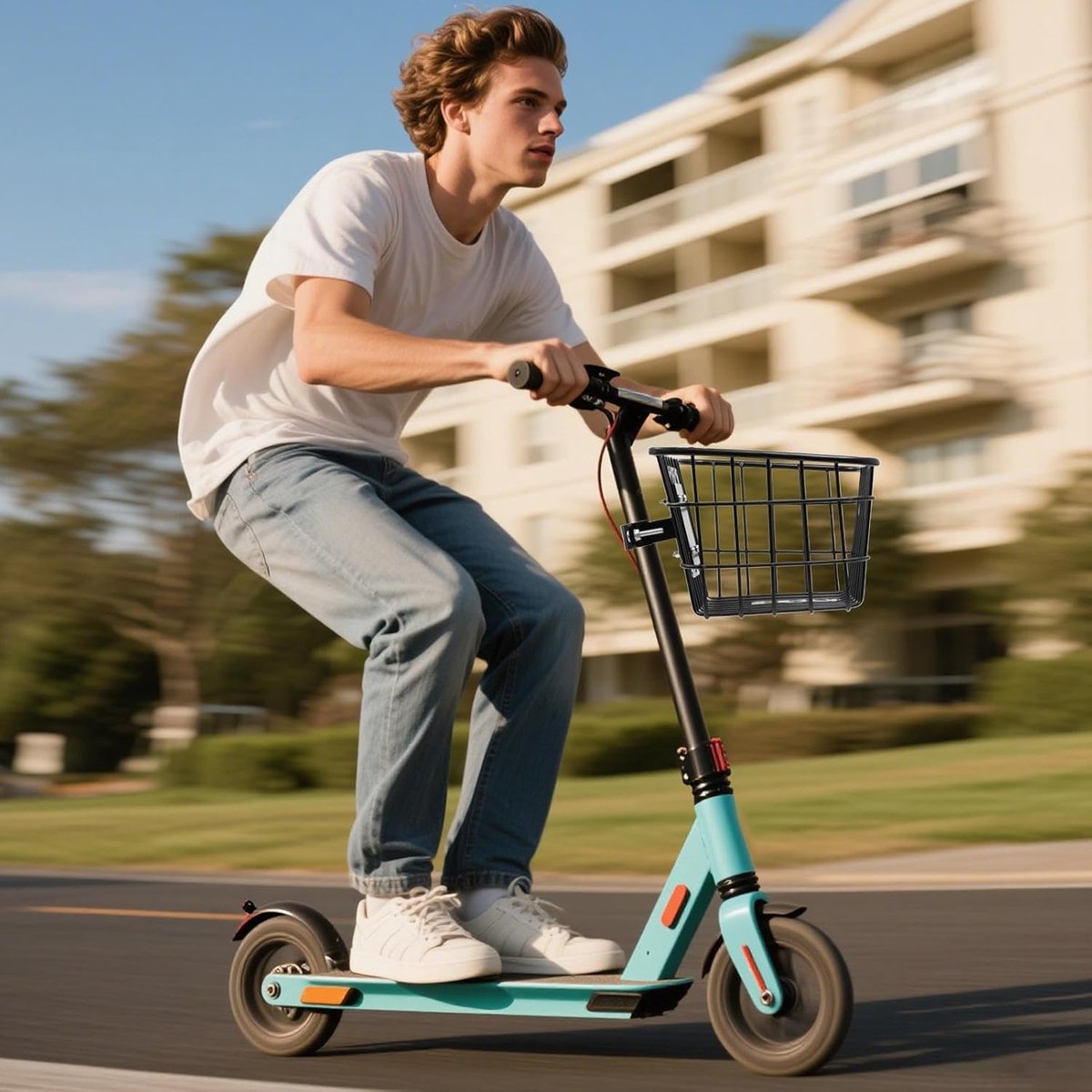 Fietsmand - Fietsmand voor Scooter mand - Boodschappen Vervoeren - Robuust IJzeren Frame - 23x27.5x18cm - Multicolor
