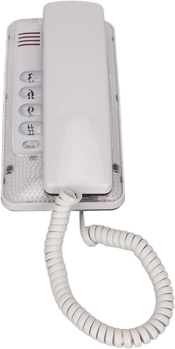 Wandtelefoon - Vaste telefoon - Thuis kantoor - Snelle flashfunctie - 19 x 9 x 8 cm - Wit