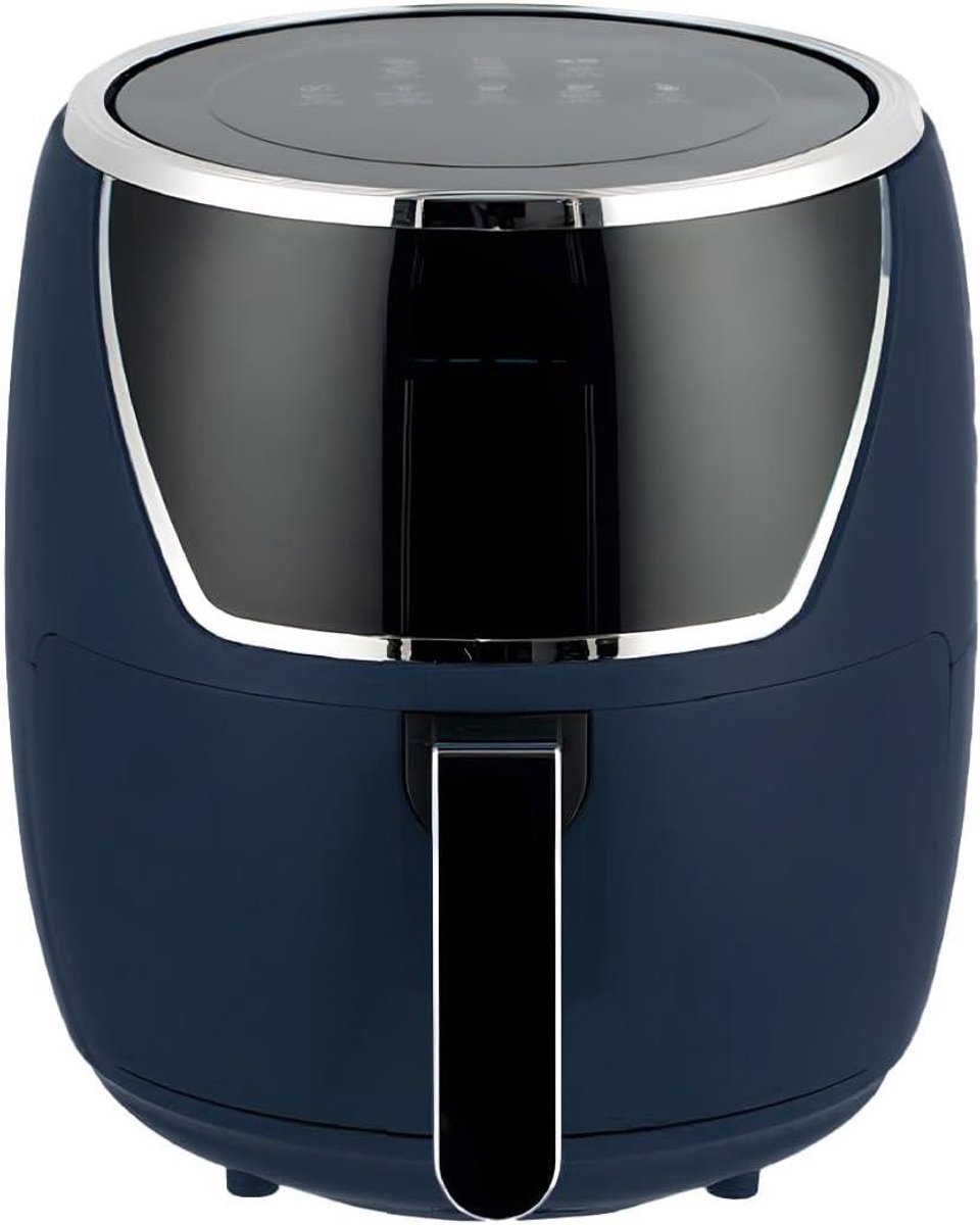 Luchtfriteuse - Airfryer Frituurpan - Gezond Koken - 360° Heteluchtcirculatie - 5 liter - Blauw