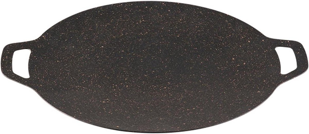 Barbecue Grill Pan Bakplaat Kookplaat Buiten Koken Uniforme Warmteverdeling Diameter 38cm Meerkleurig