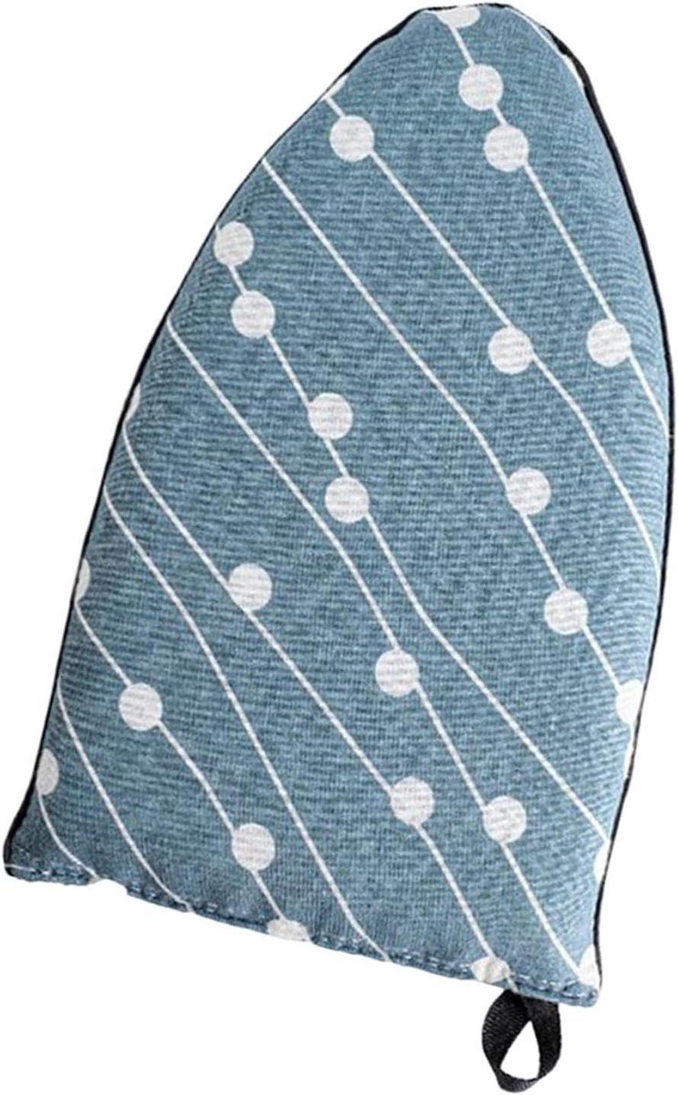 Strijkdoek met spons - Stoomhandschoen strijkplank - Kleding stomen - Hittebestendig en ademend - 25x15x5 cm - Gestipt