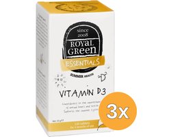 Royal Green 3x Vitamine D3 (120 tabletten) - 120 stuks