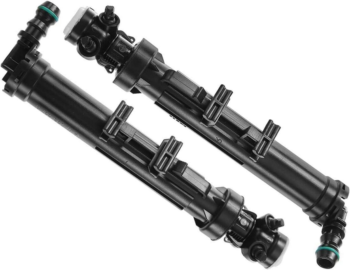 Koplampsproeiers 2 stuks - Koplampreinigers Jetpomp - Koplampen Reinigen - Directe Vervanging - Set van 2 - Zwart