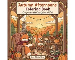 Cozy Fuzzy Hygge Friends Coloring Books- Autumn Afternoons Coloring Book