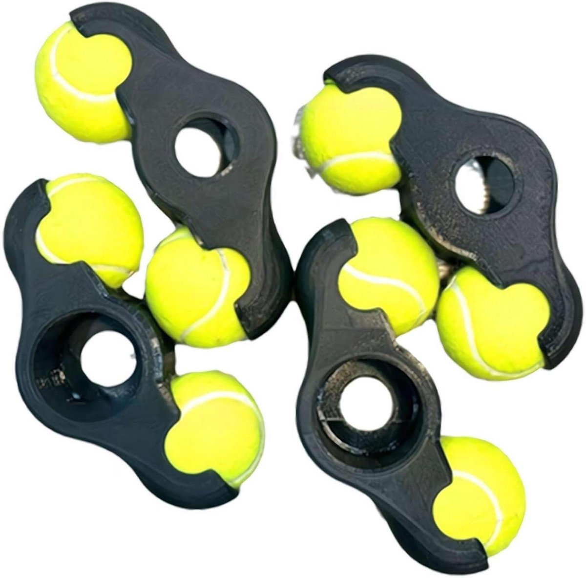 Fietsstandaard Rocker Voeten - Tuimelplaten Trainers - Indoor Fietsen - Verbeterde Kernkracht - 4 stuks - Wit