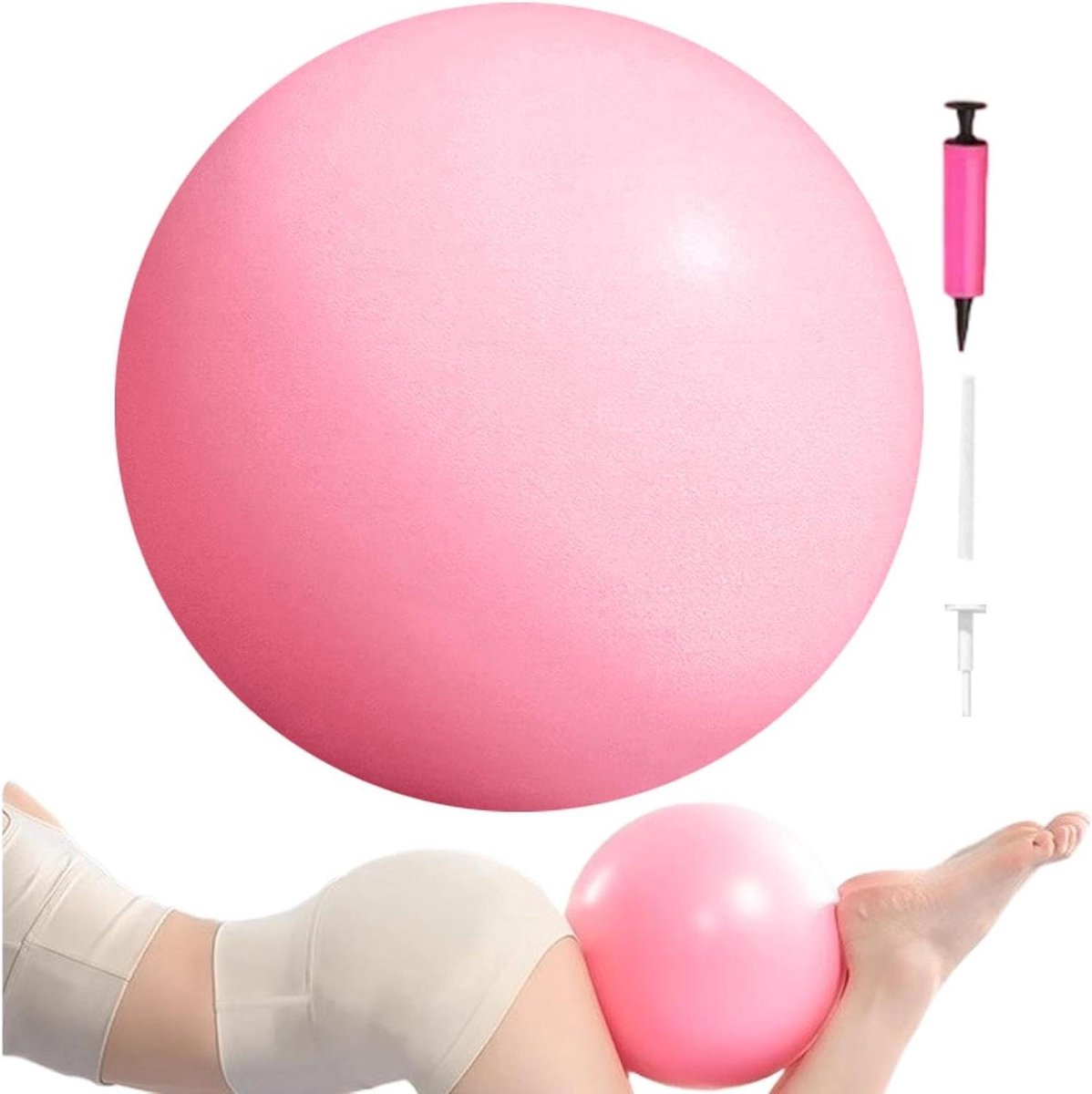 Kleine Oefenbal - Mini Pilates Bal - Balans Training - Anti-Barst Materiaal - 25 Cm - Roze