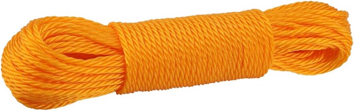 Nylon Touw - Vlechtwerk Draad - Klus & Hobby - Slijtvast - 20 meter - Oranje