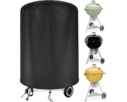 Grillhoes voor Weber 57 cm kogelgrills, 500D Oxford stof waterdicht weerbestendig BBQ hoes, afmetingen Ø71 x 68 cm