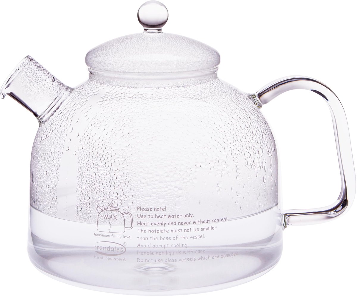 SnelShoppen - Trendglas Jena Waterkoker 1,75L - Innovatieve Waterbereider van Borosilicaatglas - Perfect voor Keuken, Camping en Feesten
