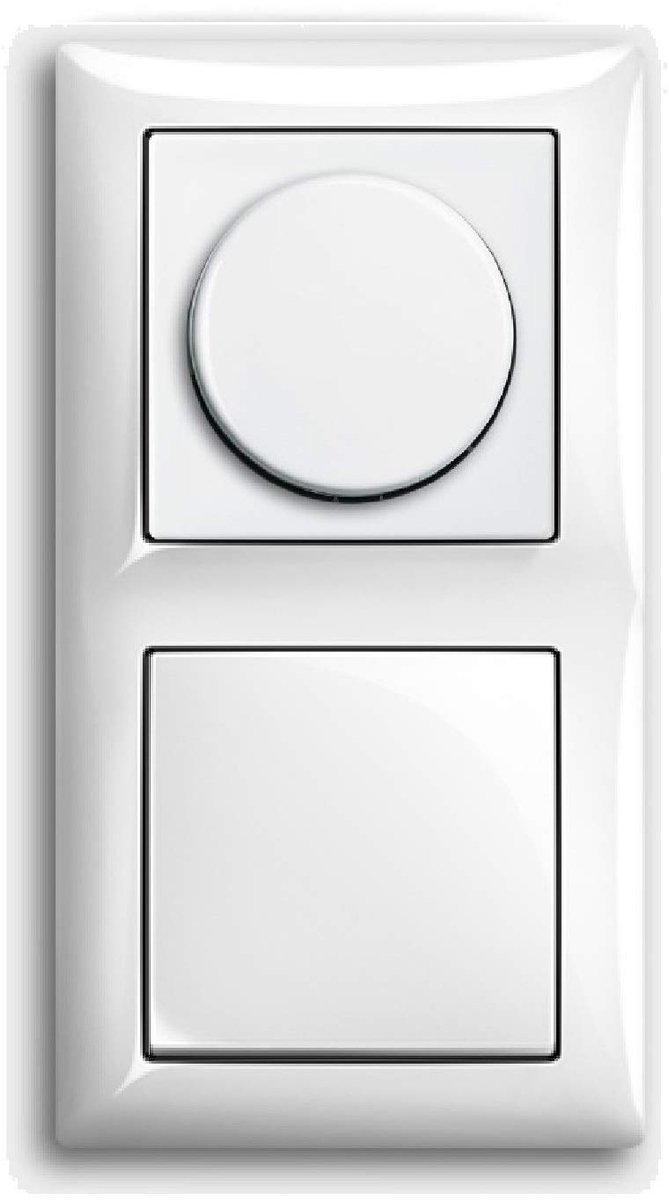 SnelShoppen - Complete LED Dimmer Set met Draaidimmer en Tuimelschakelaar, Faseafsnijding, Stille Technologie, Geschikt voor Dimbare LED-lampen, Gloei