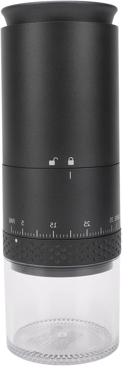 Elektrische Koffiemolen - Koffiebonenmaler USB - Verse Koffie Zetten - 38 Maalinstellingen - Compact Ontwerp - Zwart