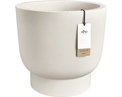 Elho Amber Grail 47 - Grote Bloempot voor Binnen & Buiten - 100% Gerecycled Plastic - Ø 47 x H 44.5 cm - Linen white