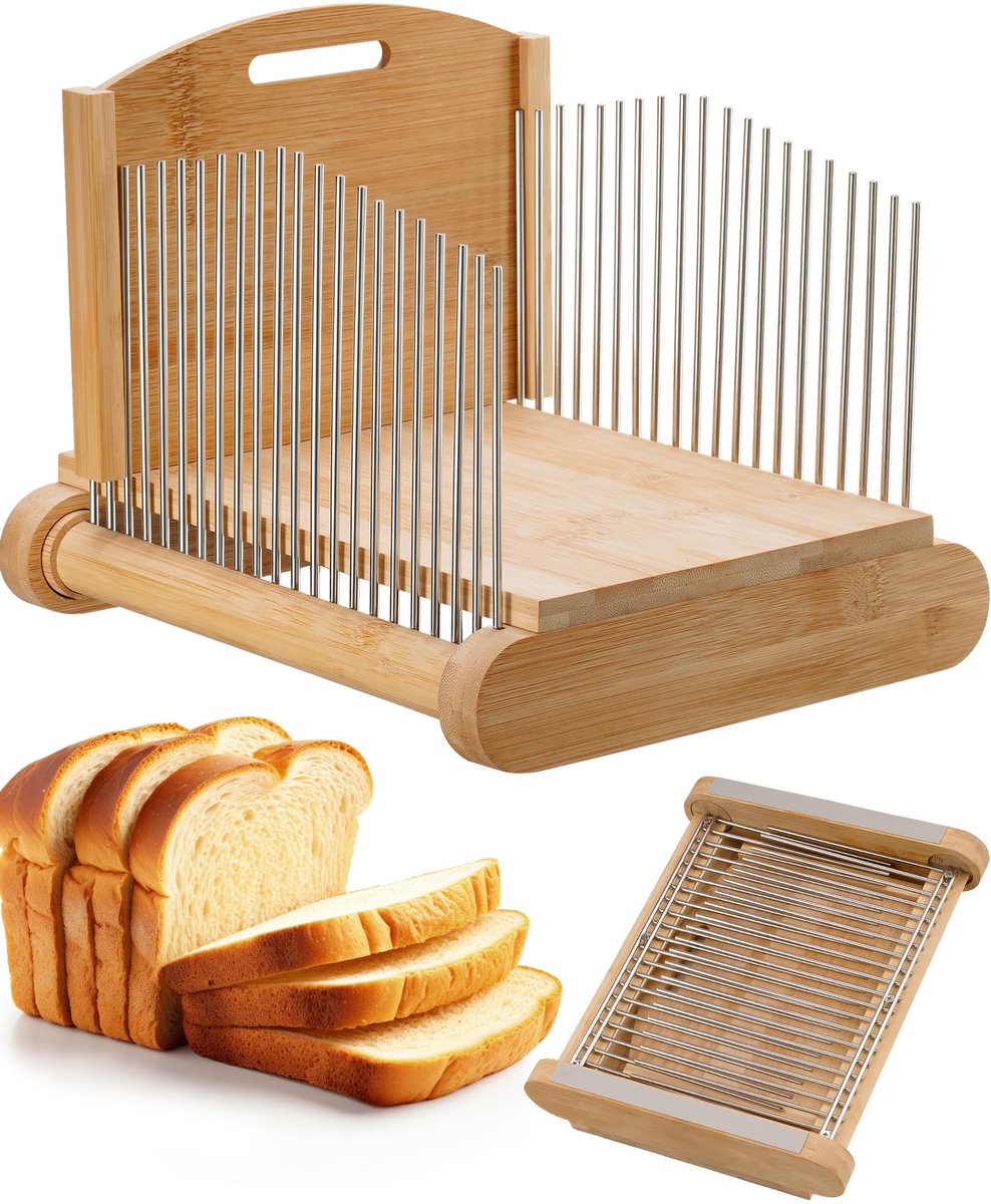 SnelShoppen - NiHome Broodsnijmachine - Elektrische Broodsnijder met Verstelbare Dikte - Rvs, Ideaal voor Thuisgebruik, Keuken, Feesten en Ontbijt