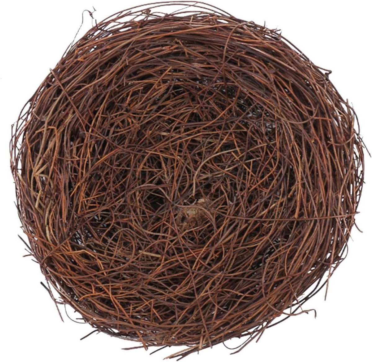 Vogelnest Decoratie - Handgemaakt Nest - Paasdecoratie - Natuurlijke Rotan - 14.8 cm breed - Meerkleurig