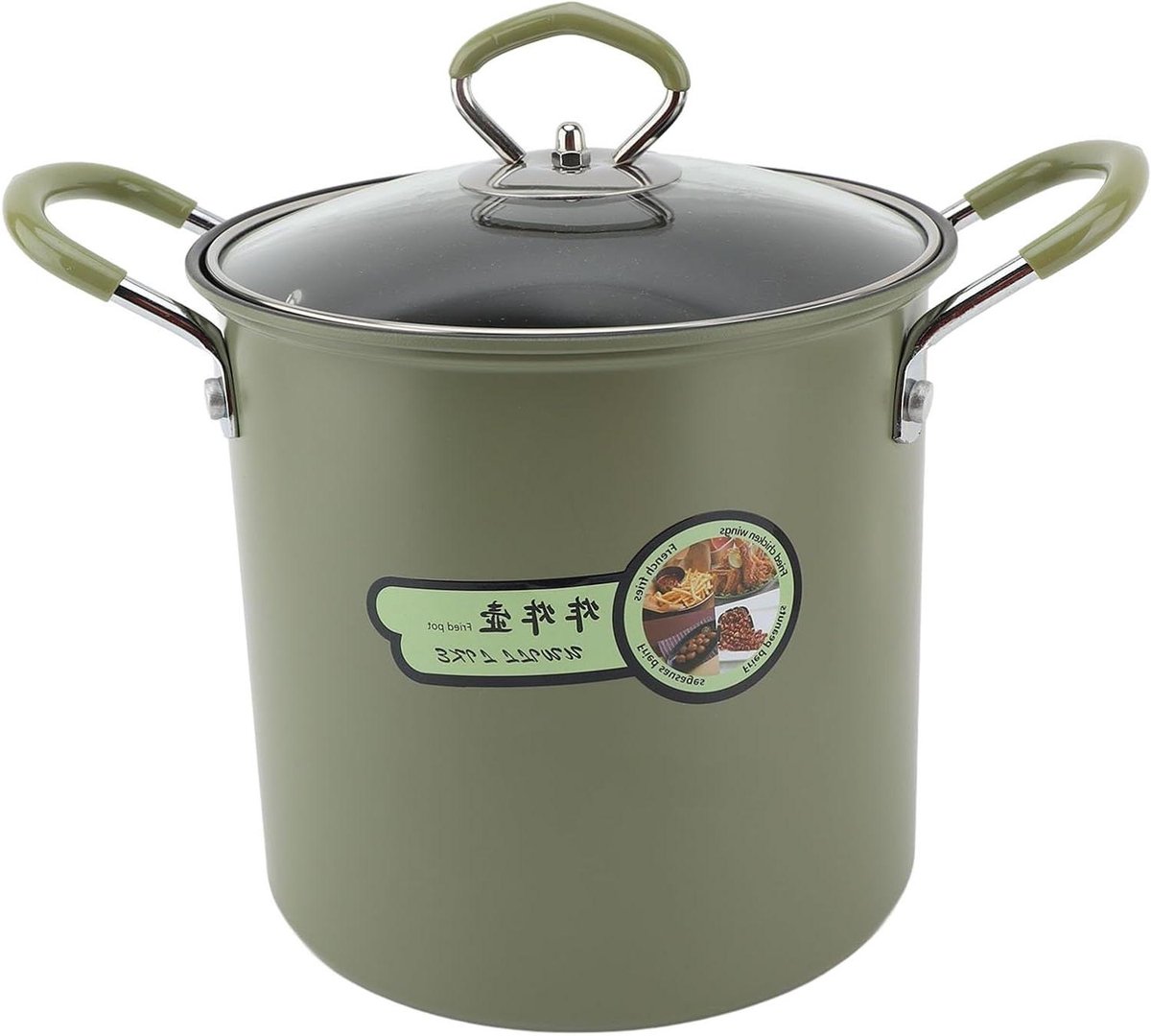 Frituurpan - Vetpan Friteuse - Thuis Frituren - Antiaanbaklaag - 3 liter - Zwart