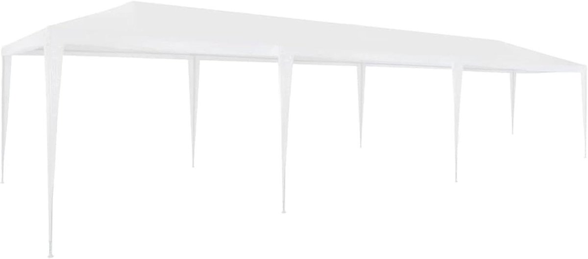 Feesttent - Tuintent Paviljoen - Buitenfeesten Organiseren - Waterdicht UV-bescherming - 3 x 9 m - Wit