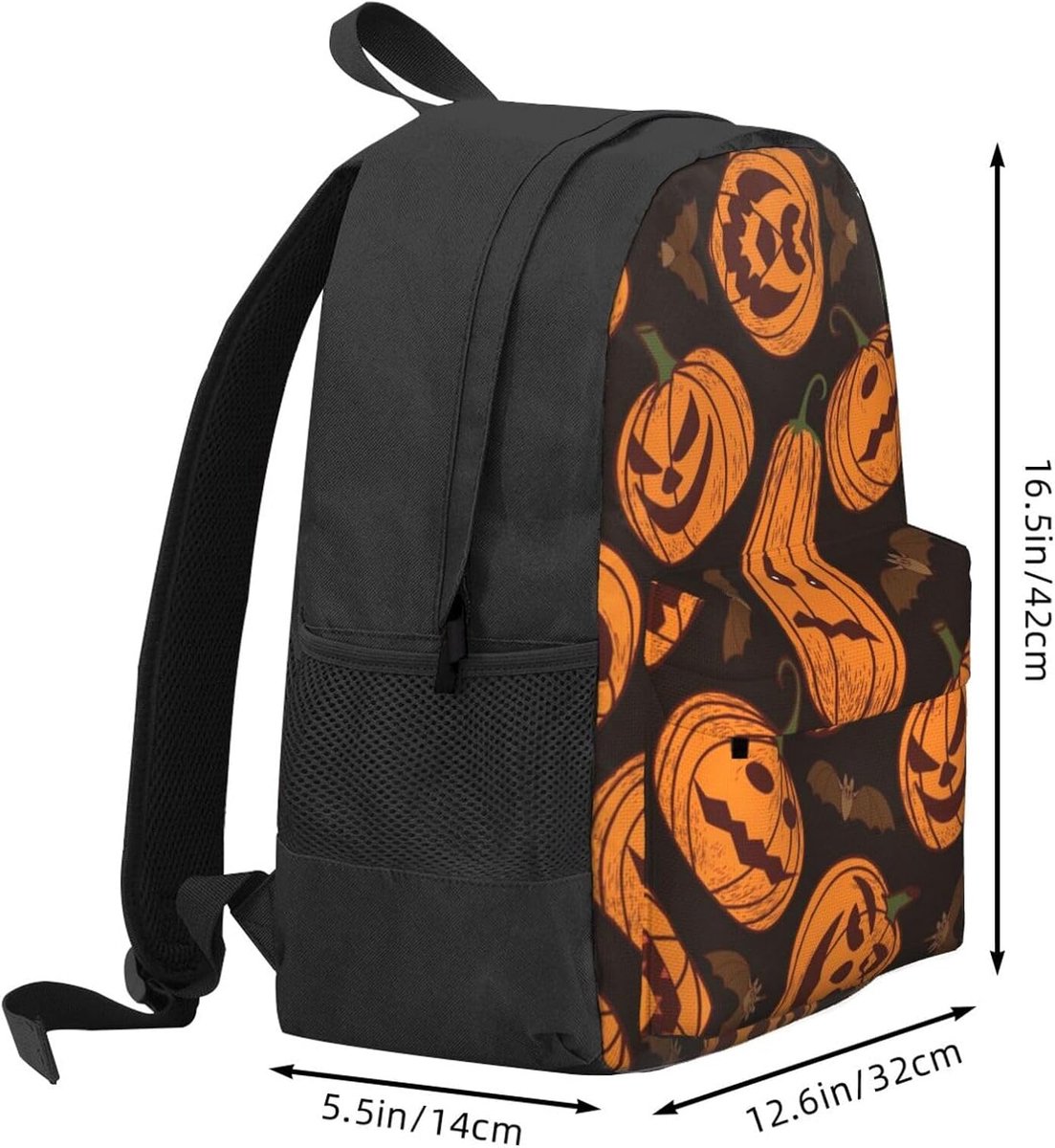 Laptop Rugzak - Reisrugzak Luiertas - School en Reizen - Volledige Print Design - Groot Formaat - Oranje – foto 4