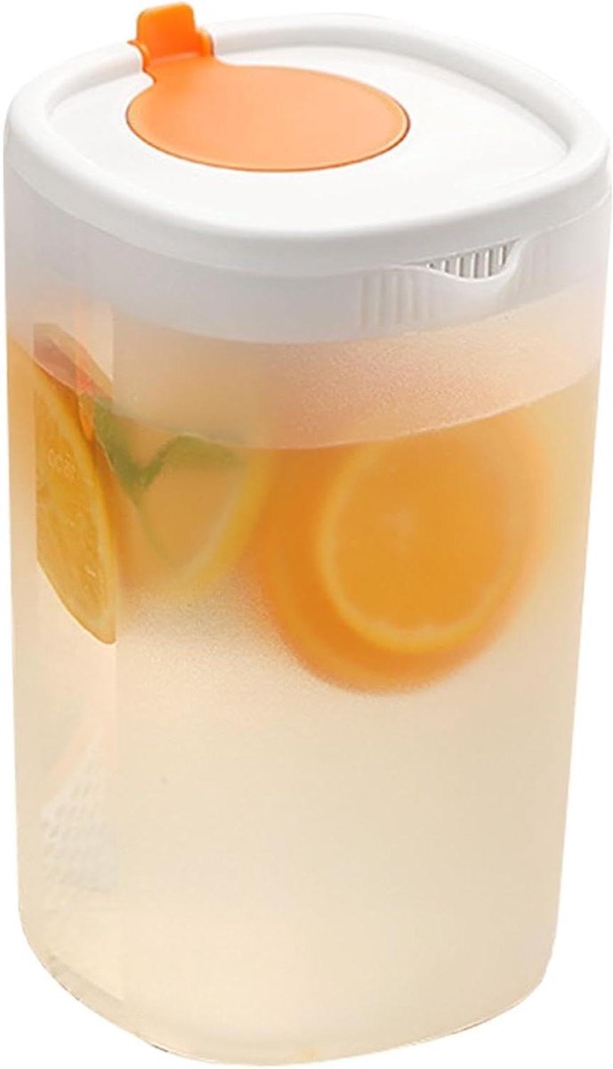 Waterkaraf met Deksel - Waterkan Drankdispenser - Dranken Serveren - Valbestendig Ontwerp - 1550 ml - Transparant
