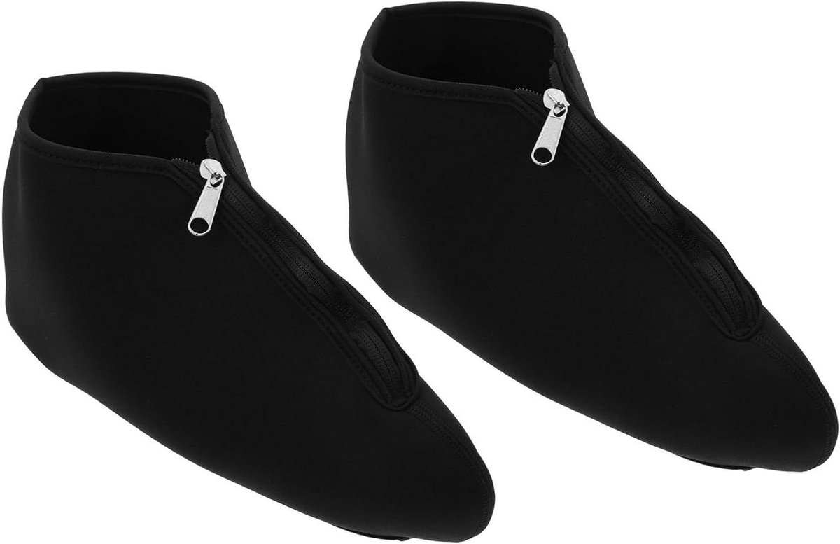 Kunstschaatshoezen - Schaatsbeschermers - Schaatsen Beschermen - Zeer Elastische Pasvorm - Maat 39-44 - Zwart