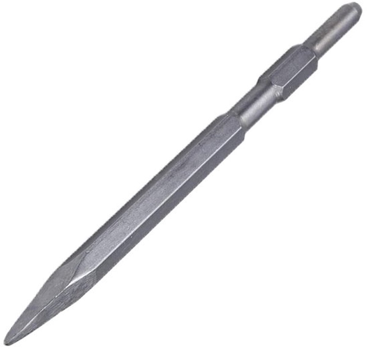 Lange Stestago Beitel voor Granietreparatie - Hexectric Pick van Gebroken Staal, Ideaal voor Timmerindustrie (17x280MM Punt)