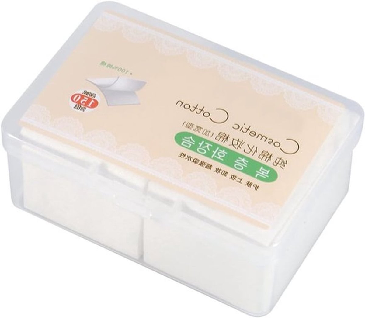 Verwijderbare Katoenen Pads voor Make-up, Nagellak en Gezichtsreiniging - Perfect voor Schoonmaken en Verwijderen van Make-up en Nagellak