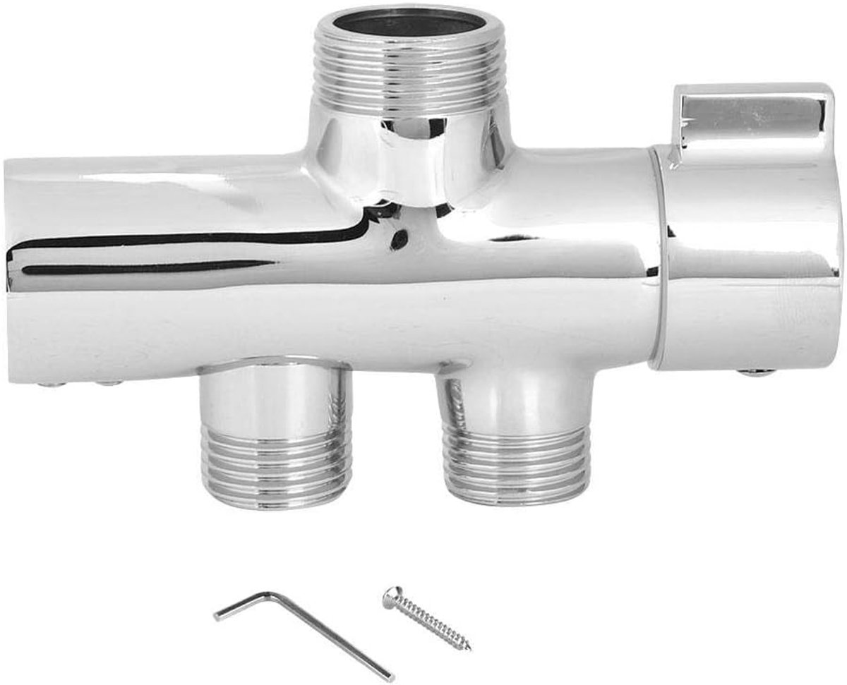 SnelShoppen - G1/2" Koper Douche Setup Separator Wandgemonteerde Douchekop Afsluiter Kraan Accessoires Badkamer