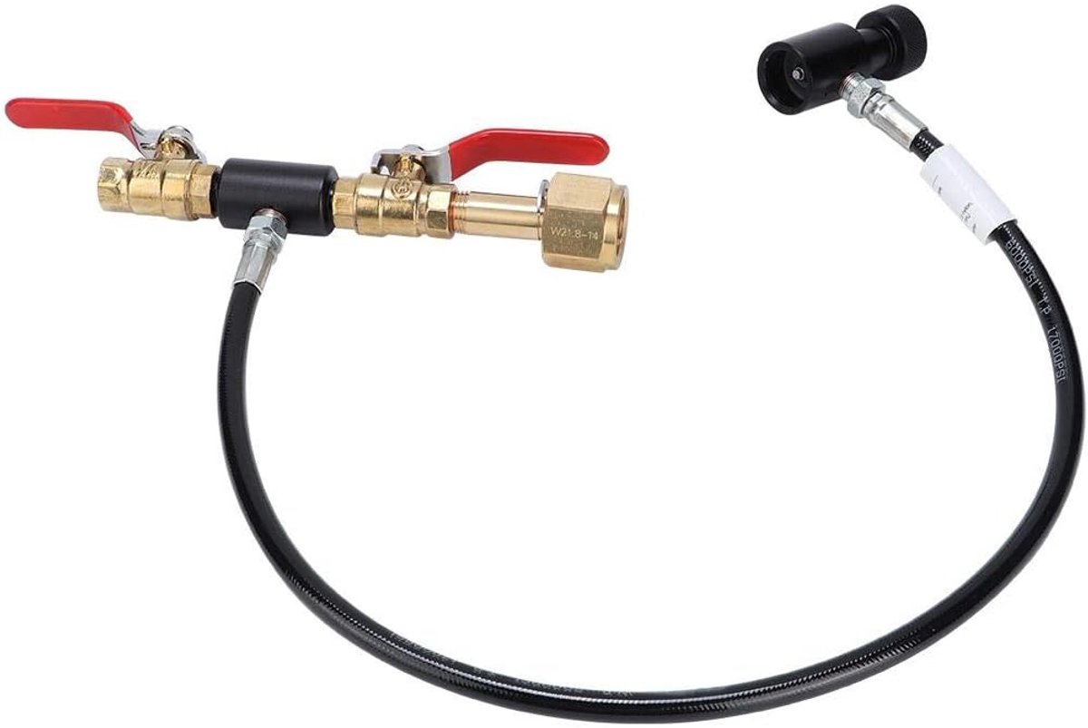 CO2 cylinder refill adapter with hose for filling(36in) - ShopVlot