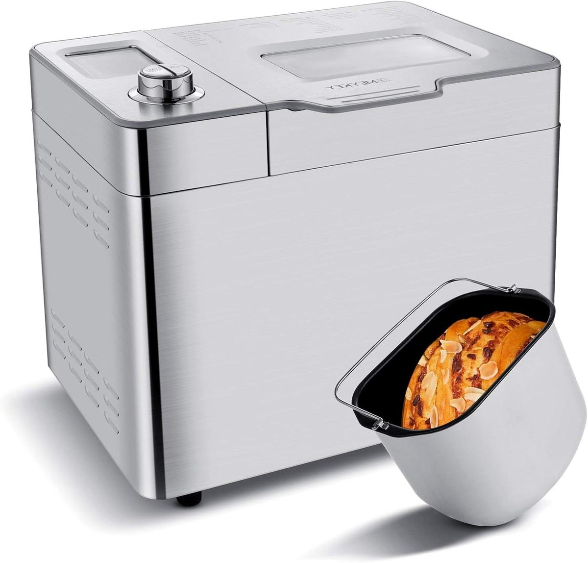 Broodbakmachine - Broodmaker - Vers Brood Maken - 25 Bakprogramma's - 900 Gram - Zilver