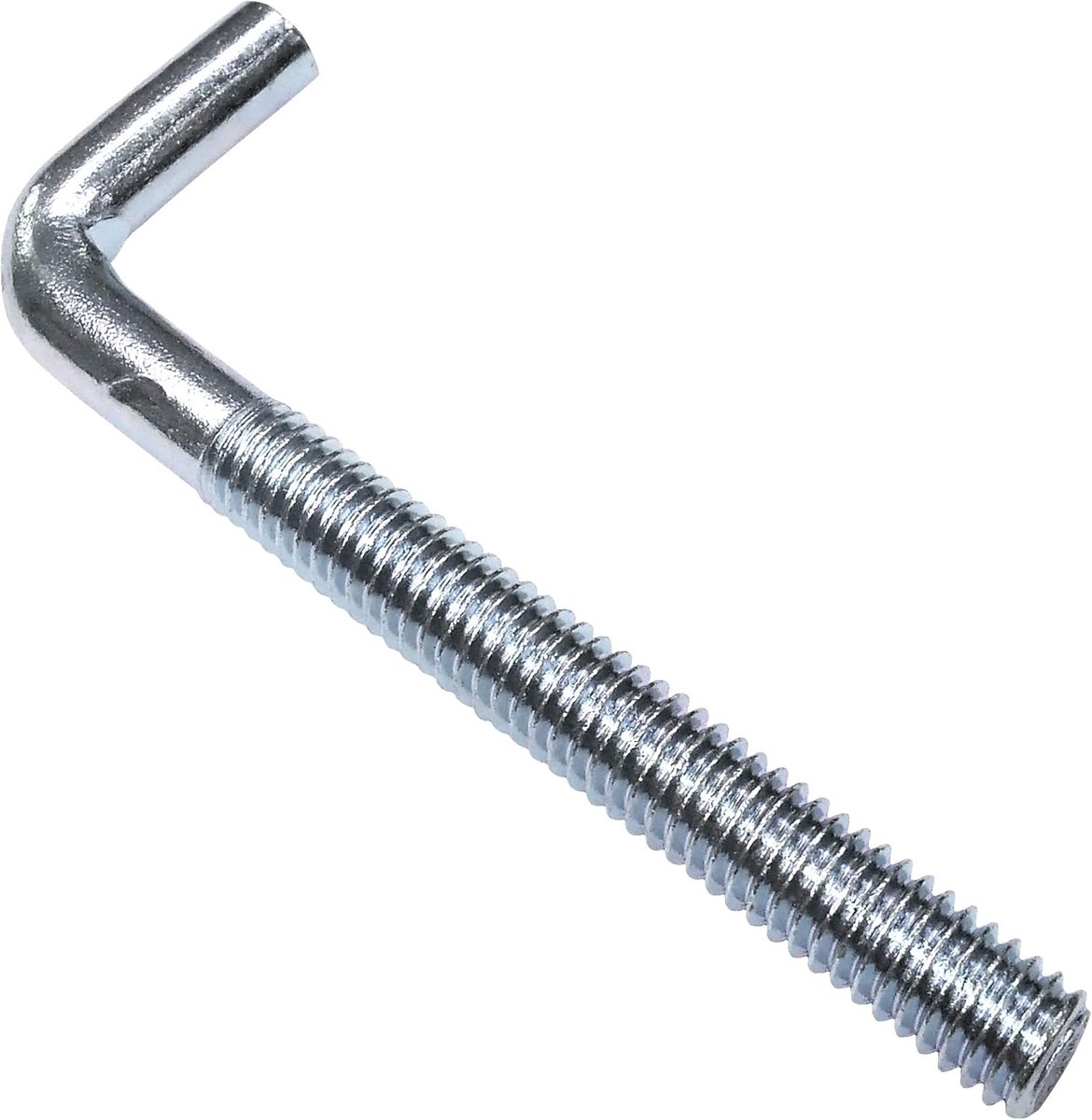 Schroefhaken set van 10 - M6 x 60 mm - met L-vorm - ideaal voor wandbevestiging - SnelShoppen