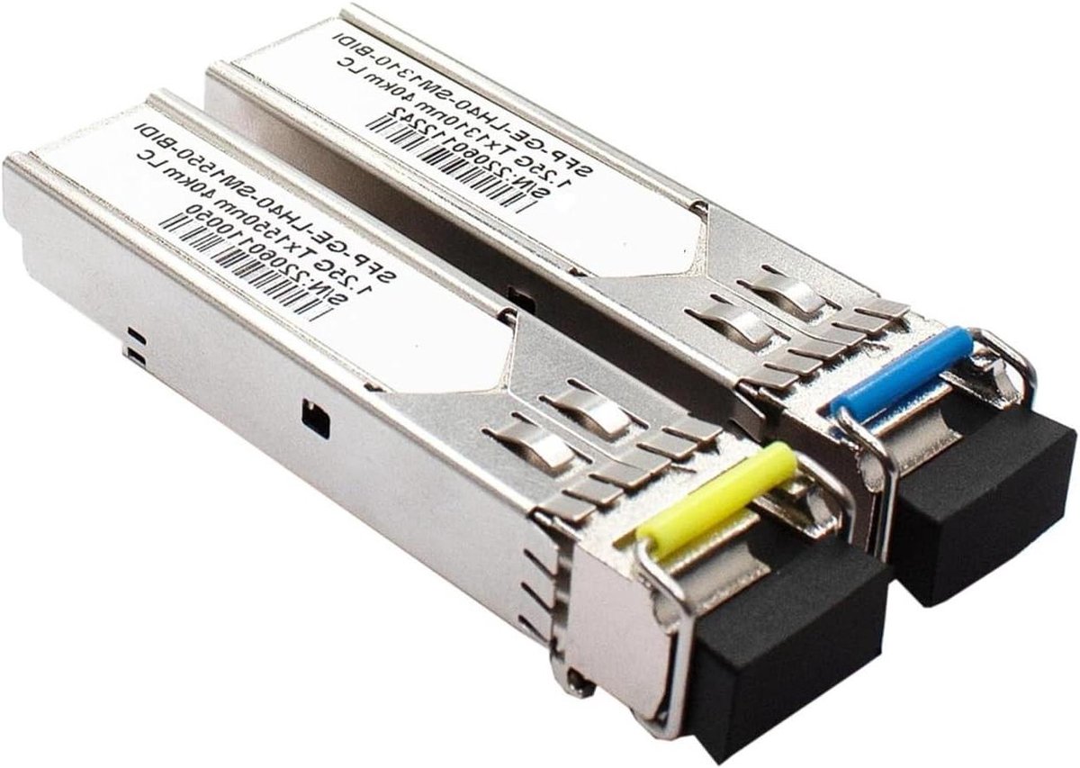 Glasvezelmodule - SFP ontvanger - Netwerkverbinding uitbreiden - Enkelzijdig Bidi ontwerp - 80 km - Niet gespecificeerd
