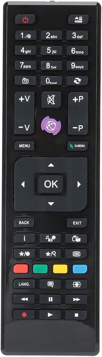 SnelShoppen - Universele TV Afstandsbediening voor Televisie, Vervangende Afstandsbediening voor Telefunken TE22275B35TXG & TE32182B301C10, Ergonomisc