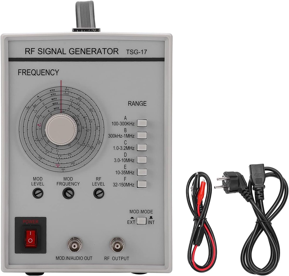 SnelShoppen - TSG-17 Signal Generator 100KHz-150MHz met Hoge Frequentie, 10A-18A, 250V, Eenvoudig in Gebruik, Hoge Nauwkeurigheid, Ideaal voor Technis