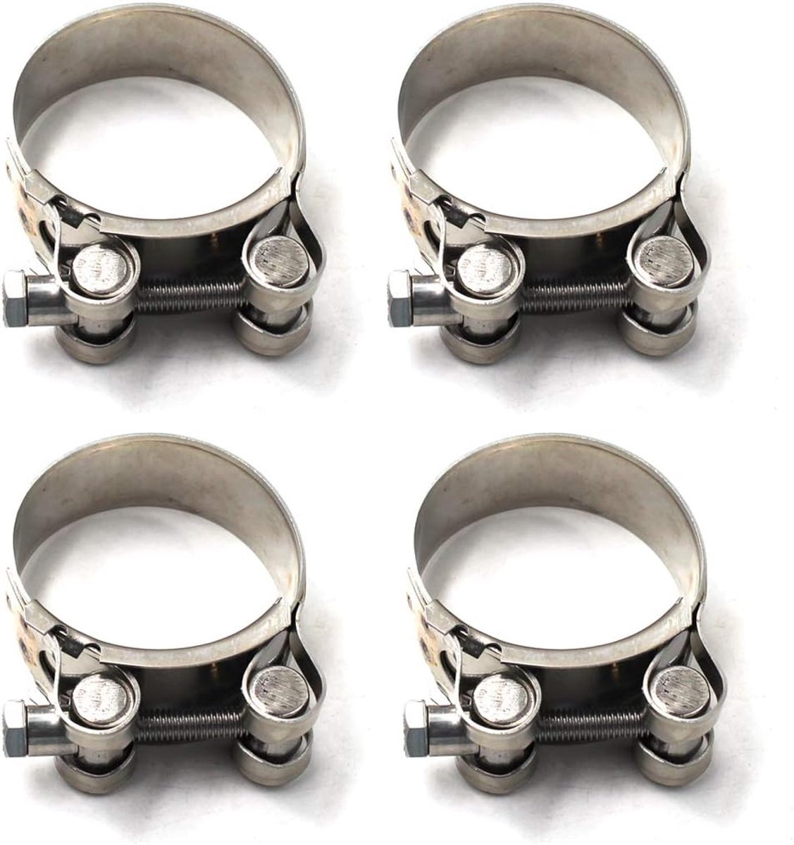 SnelShoppen - 40-43mm T-Sleuf Klem 304 RVS Slangklem Stevige Slangklemmen (Verpakking van 4) voor Bouw, Truck, Marine