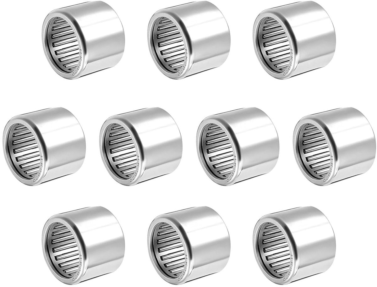 SnelShoppen - Axiale Lager 20mm ID x 26mm OD x 20mm Hoog - Verchroomd Staal - Set van 10 - Voor Industrie en Machines