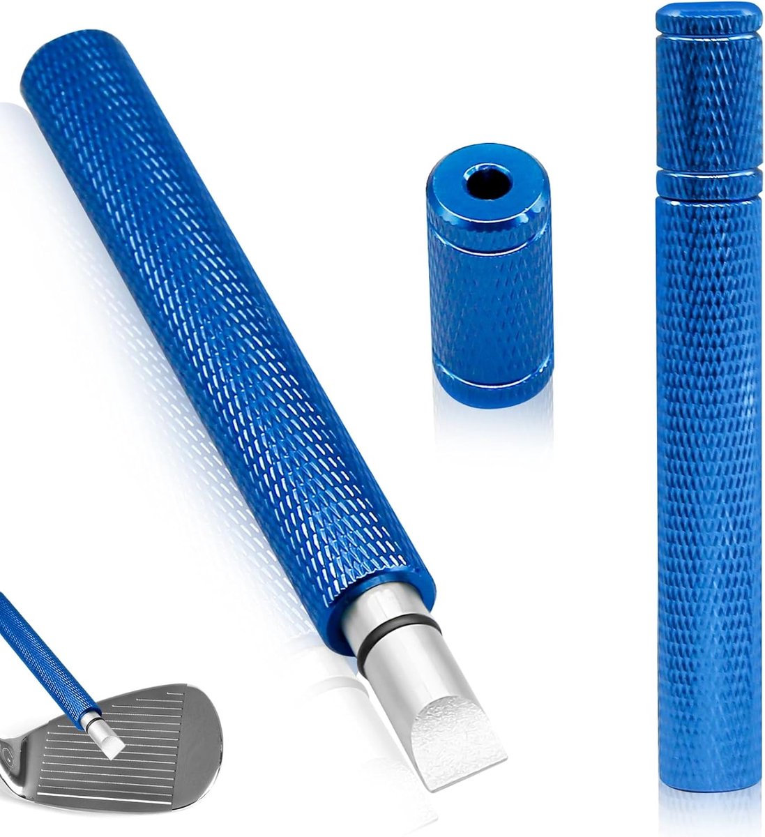 SnelShoppen - Golf Groove Sharpener Cleaner, Re-Grooving Golf Club Groove Cleaner Tool, Anti-slip Grip Golf Accessoires voor Wedges & IJzers, Geschikt