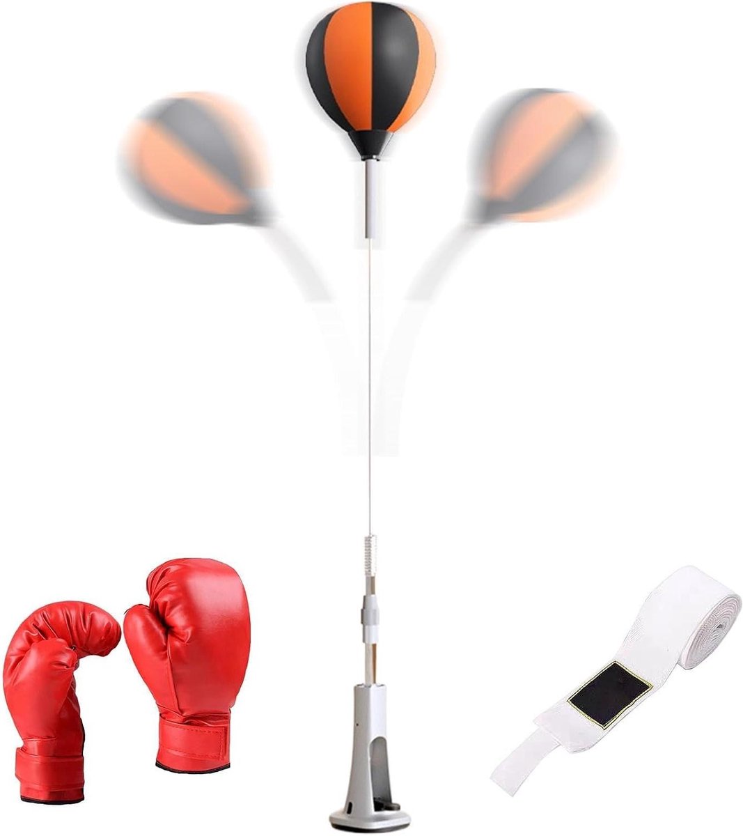 Reflex Bokszak - Bokszak Thuis - Reactie Training - Hoogte Verstelbaar - 50-59 inch - Niet gespecificeerd
