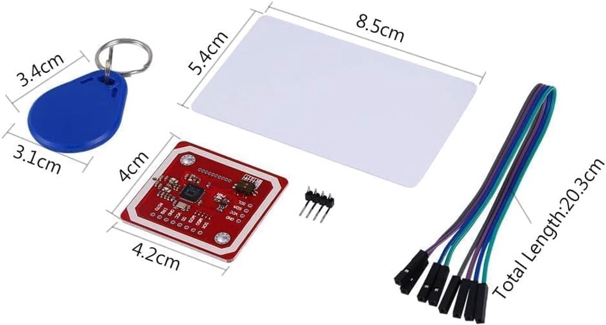 SnelShoppen - Near Field Communication Reader Module Kit, PN532 NFC Module V3 Kit, NFC Lezer en Schrijver, RFID Technologie, Geschikt voor Smartphones
